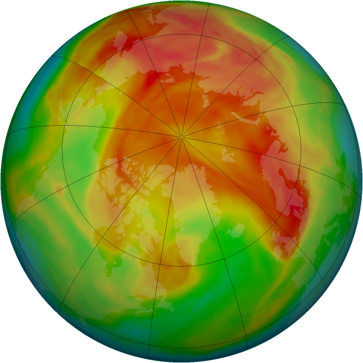 Arctic ozone map for 09 April 2006
